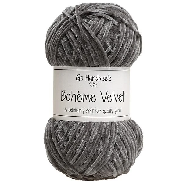 Go Handmade Bohème Velvet Fine 17605 Mörk grå
