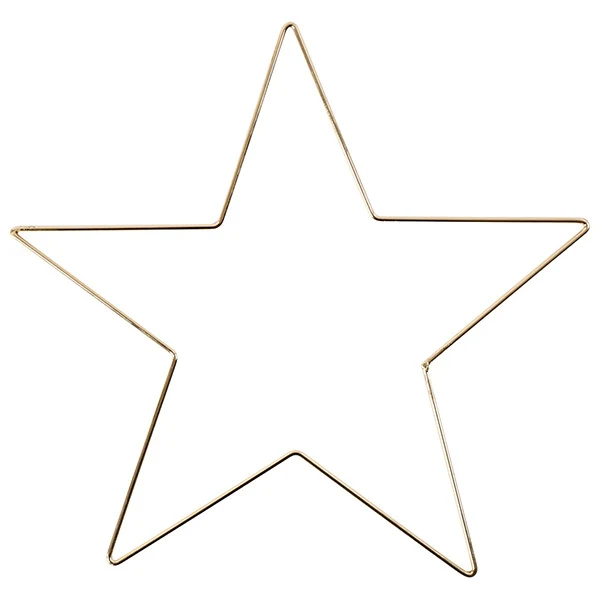 Metallstjärna Guld 30 cm, 1 st
