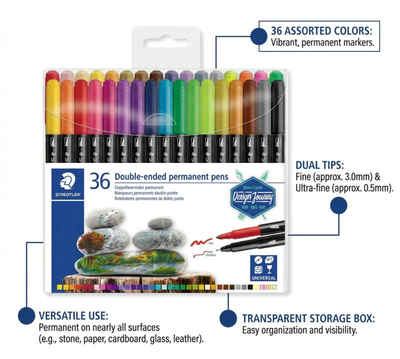 STAEDTLER Duotusser Permanent, 36 st – TB36