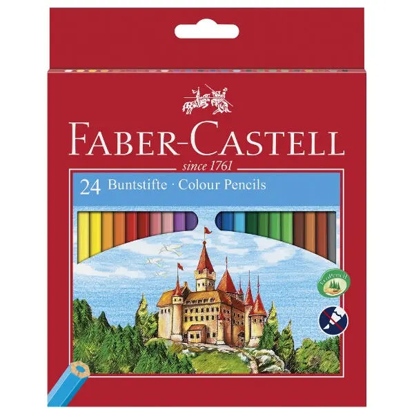 Faber-Castell Crayons plats 24 st