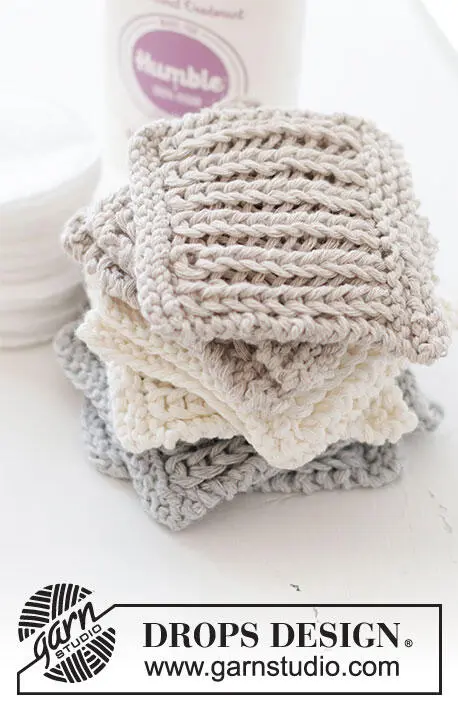 0-1495 Ribbed Scrubbies by DROPS Design