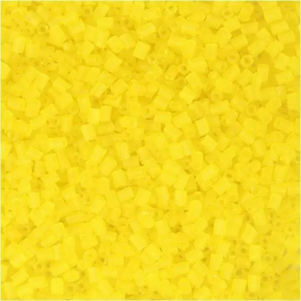 Rocaipärlor, Rörpärlor 1,7 mm Transparent gul