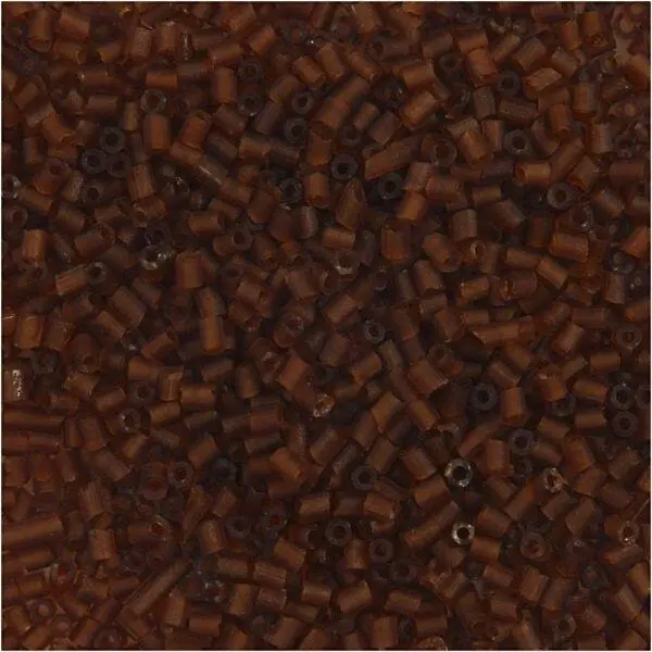 Rocaipärlor, Rörpärlor 1,7 mm Brun
