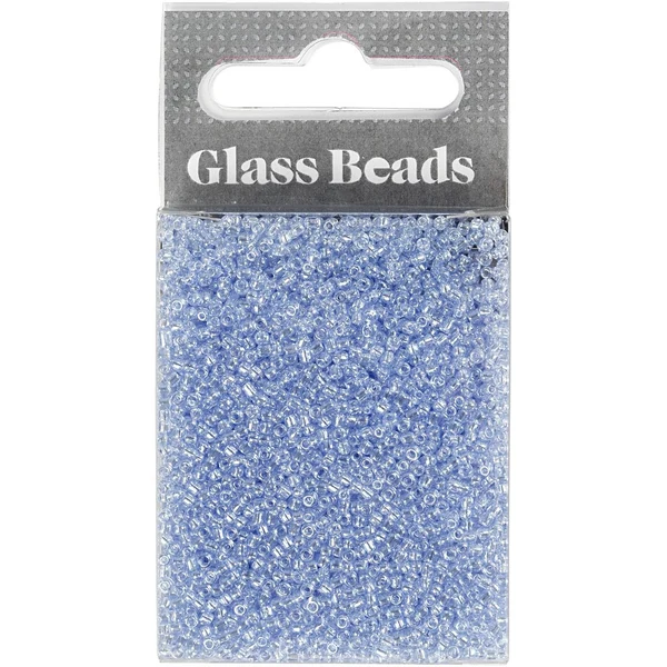 Rocaipärlor, glaspärlor 1,7 mm Ljus blå