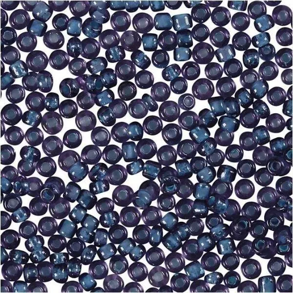 Rocaipärlor, glaspärlor 1,7 mm Mörkblå