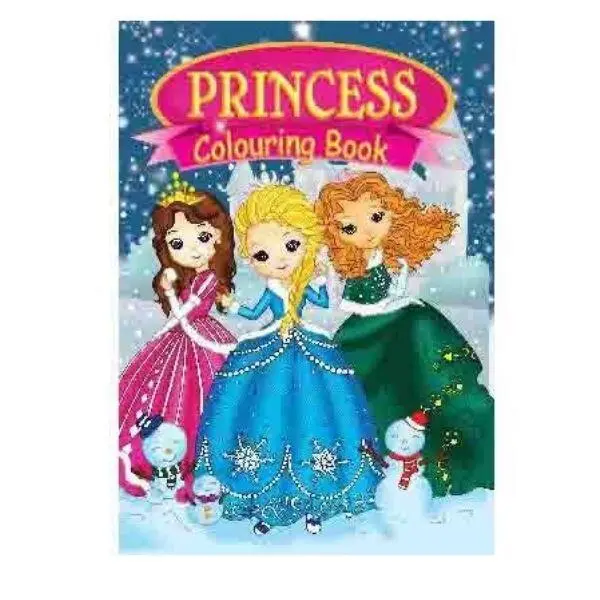 Målarbok A4 Princess, 16 sider