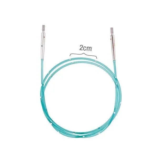 KnitPro SmartStix Wire, Flera färger (40 - 150 cm) 56 cm för att göra 80 cm Grön