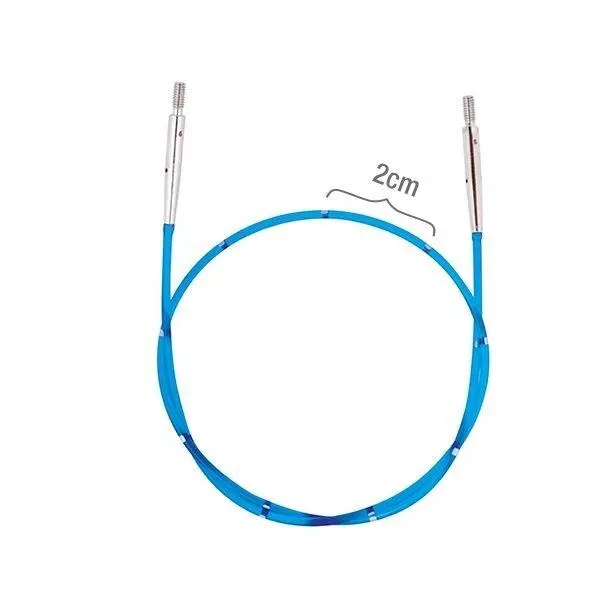 KnitPro SmartStix Wire, Flera färger (40 - 150 cm) 36 cm för att göra 60 cm Blå