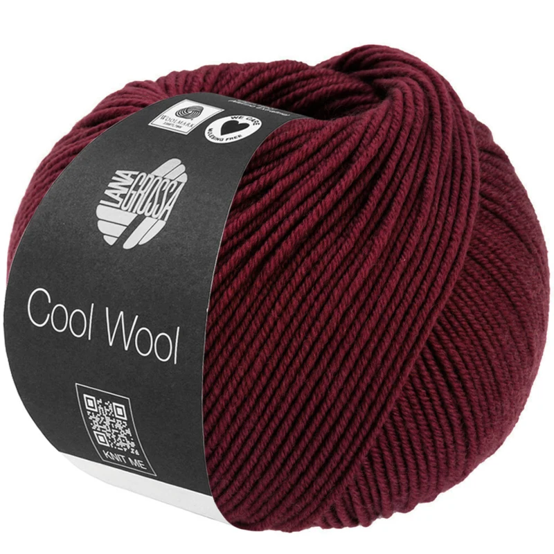 Lana Grossa Cool Wool 2124 Mörk rosenröd