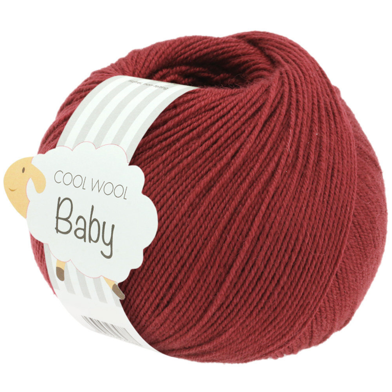 Lana Grossa Cool Wool Baby 281 Vinröd