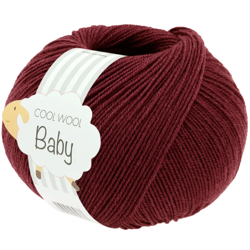 Lana Grossa Cool Wool Baby 344 Vinröd