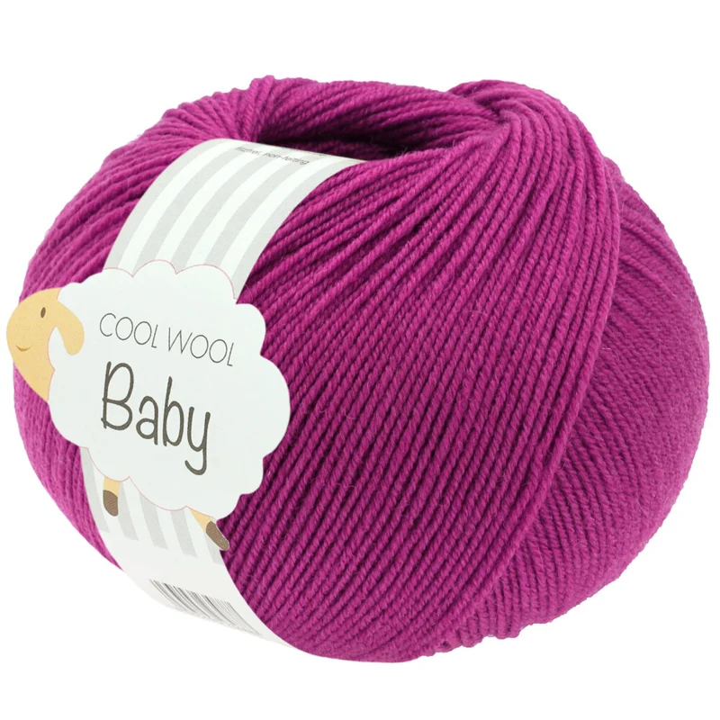 Lana Grossa Cool Wool Baby 345 Rödviolett