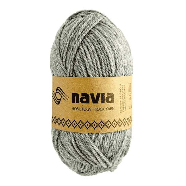 Navia Sock Yarn 502 Ljusgrå