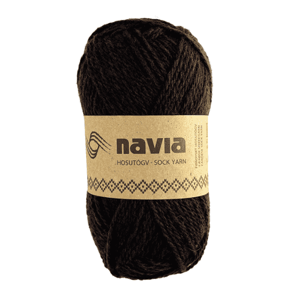 Navia Sock Yarn 505 Mörkbrun