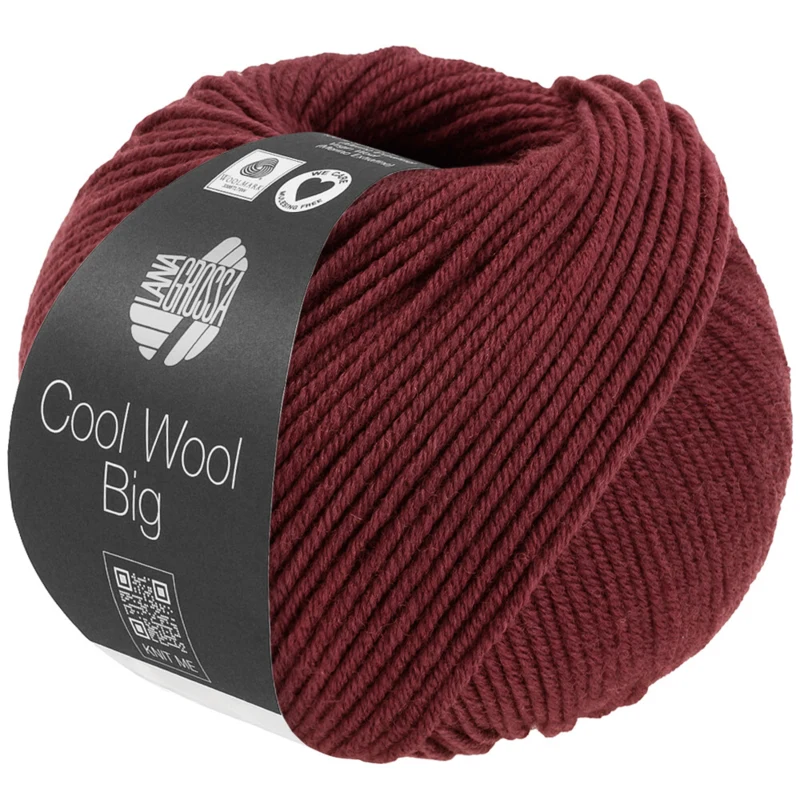 Lana Grossa Cool Wool Big 1700 Vinröd melerad