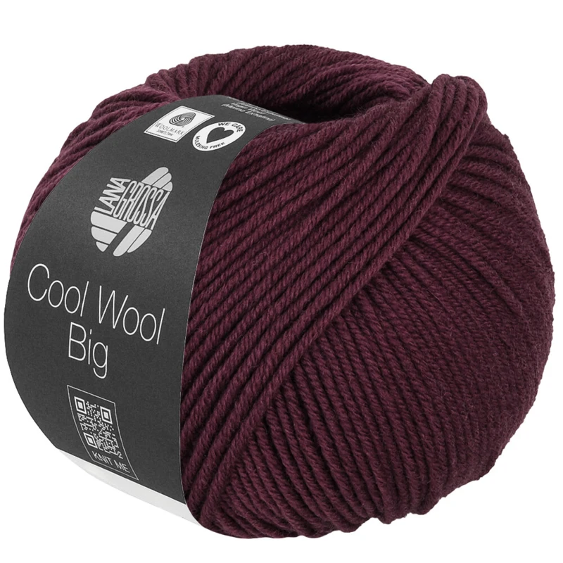 Lana Grossa Cool Wool Big 1044 Svartröd