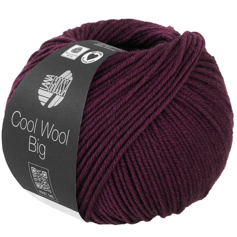 Lana Grossa Cool Wool Big 1035 Mörk bourgogne