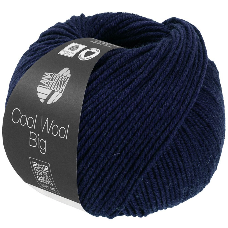Lana Grossa Cool Wool Big 1694 Nattblå melerad