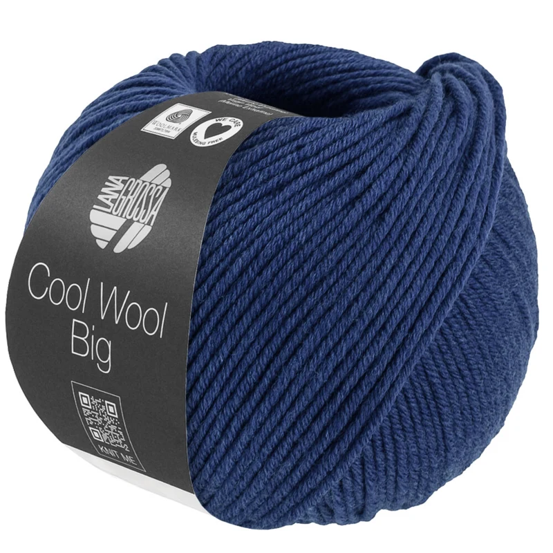 Lana Grossa Cool Wool Big 1704 Mörkblå melerad