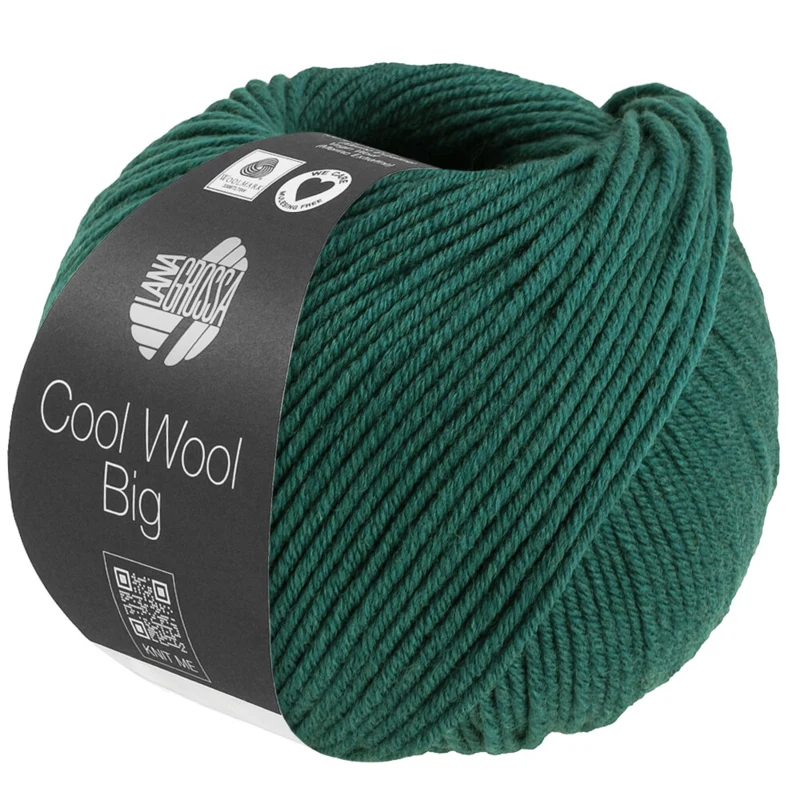 Lana Grossa Cool Wool Big 1705 Mörkgrön melerad