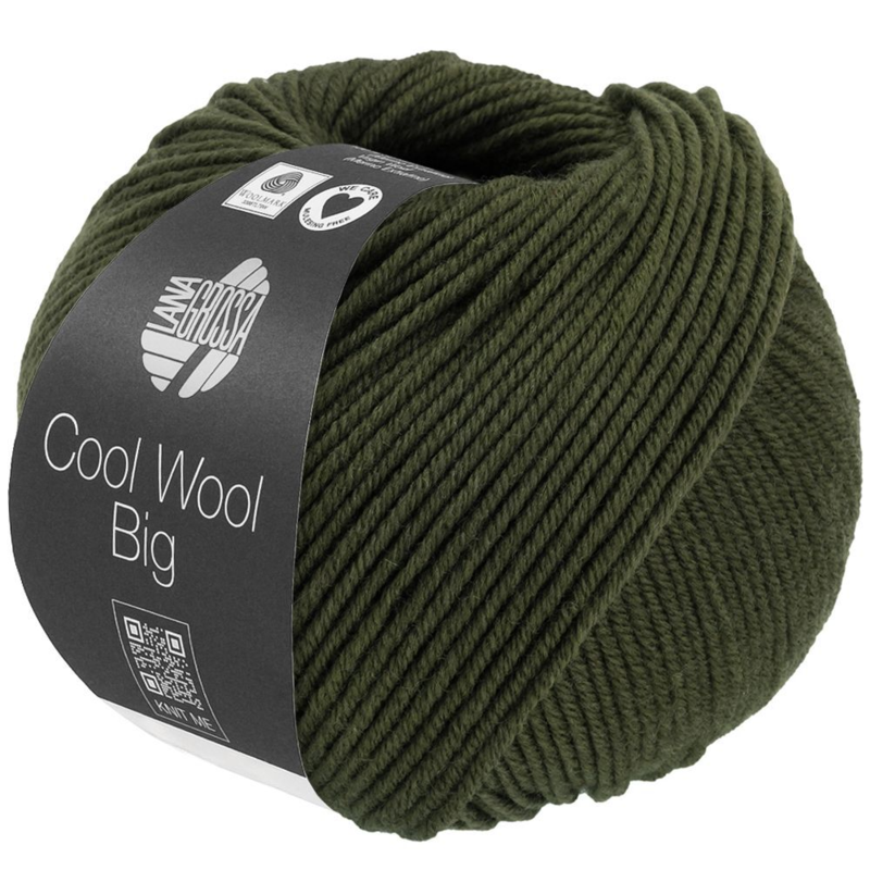Lana Grossa Cool Wool Big 1695 Vadmalsgrön melerad