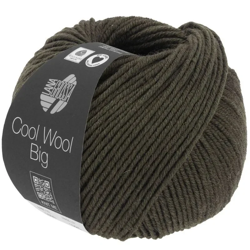 Cool Wool Big 1629 Mörk oliv melerad
