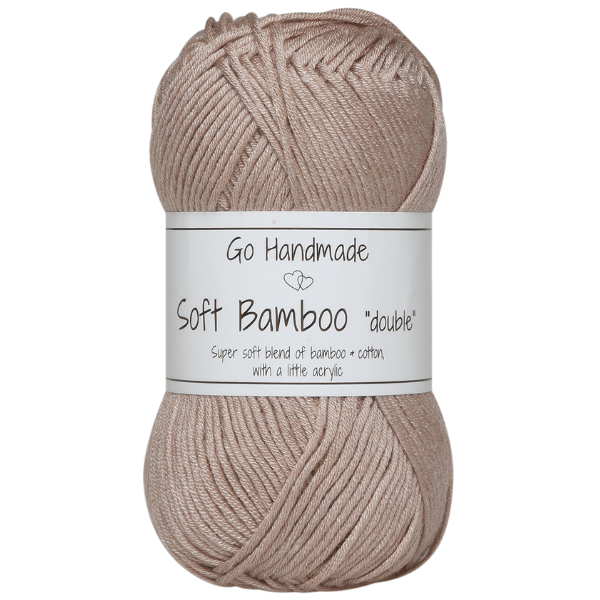 Go Handmade Soft Bamboo Double 17779 Pastellbrun