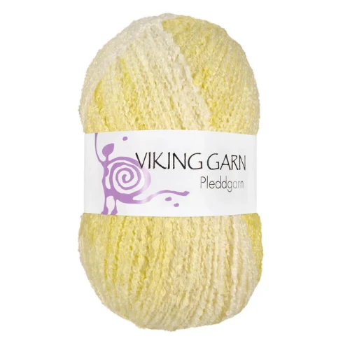 Viking Pleddgarn 745 Vit/gul