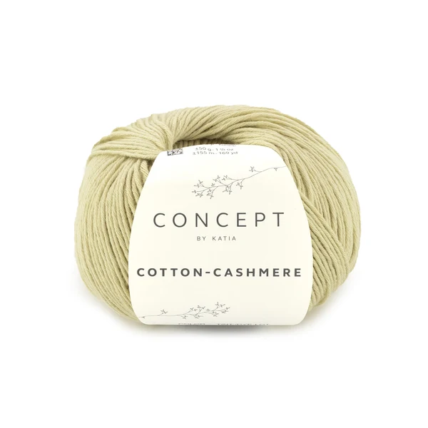 Katia Cotton Cashmere 92 Grönt te