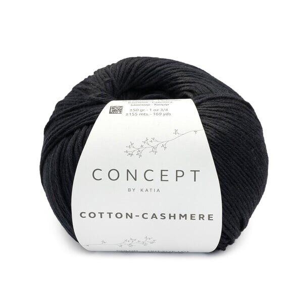 Katia Cotton Cashmere 89 Svart