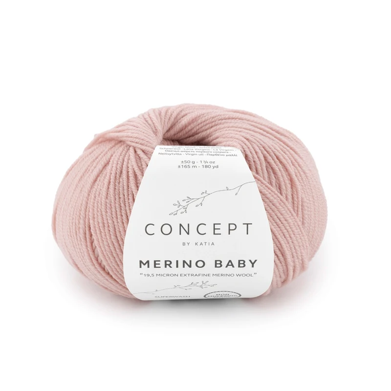 Katia Concept Merino Baby 163 Ljusrosa