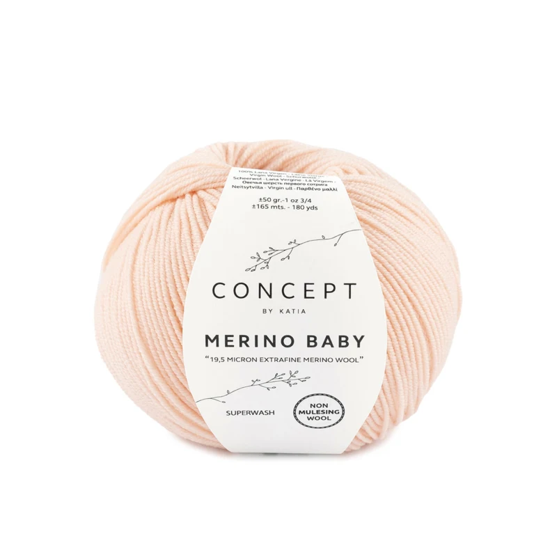 Katia Concept Merino Baby 081 Mycket ljus ros