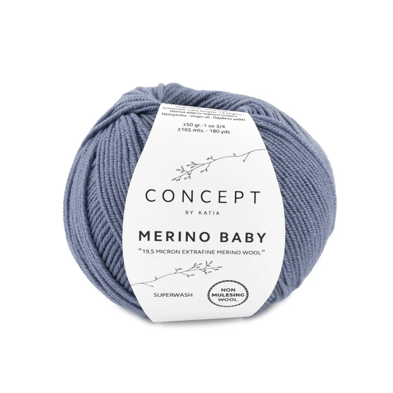 Katia Concept Merino Baby 067 Mörkgrå