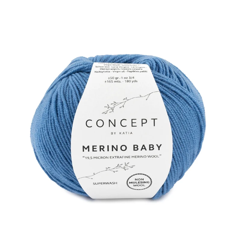 Katia Concept Merino Baby 044 Mellanblå
