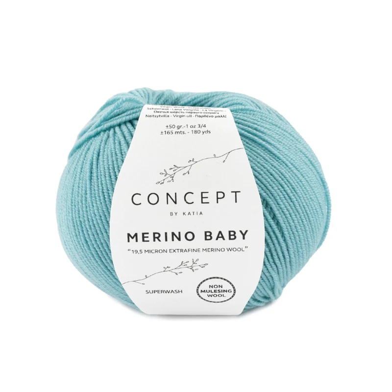 Katia Concept Merino Baby 074 Ljus turkos