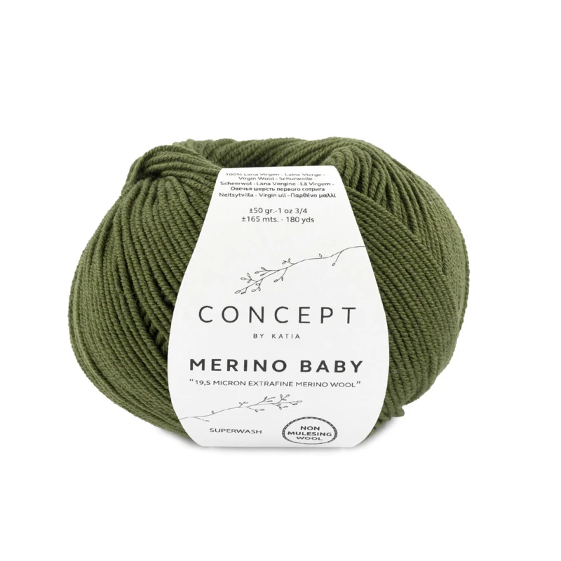 Katia Concept Merino Baby 026 Mörkgrön