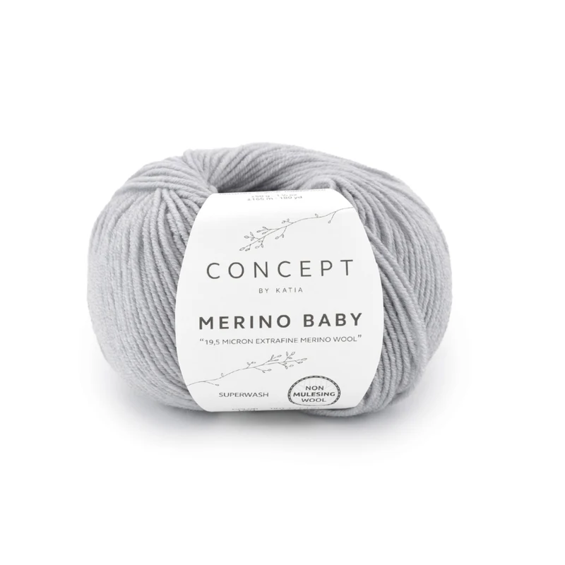 Katia Concept Merino Baby 160 Ljusgrå