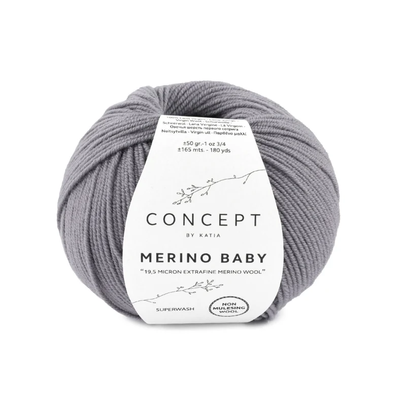 Katia Concept Merino Baby 025 Grå