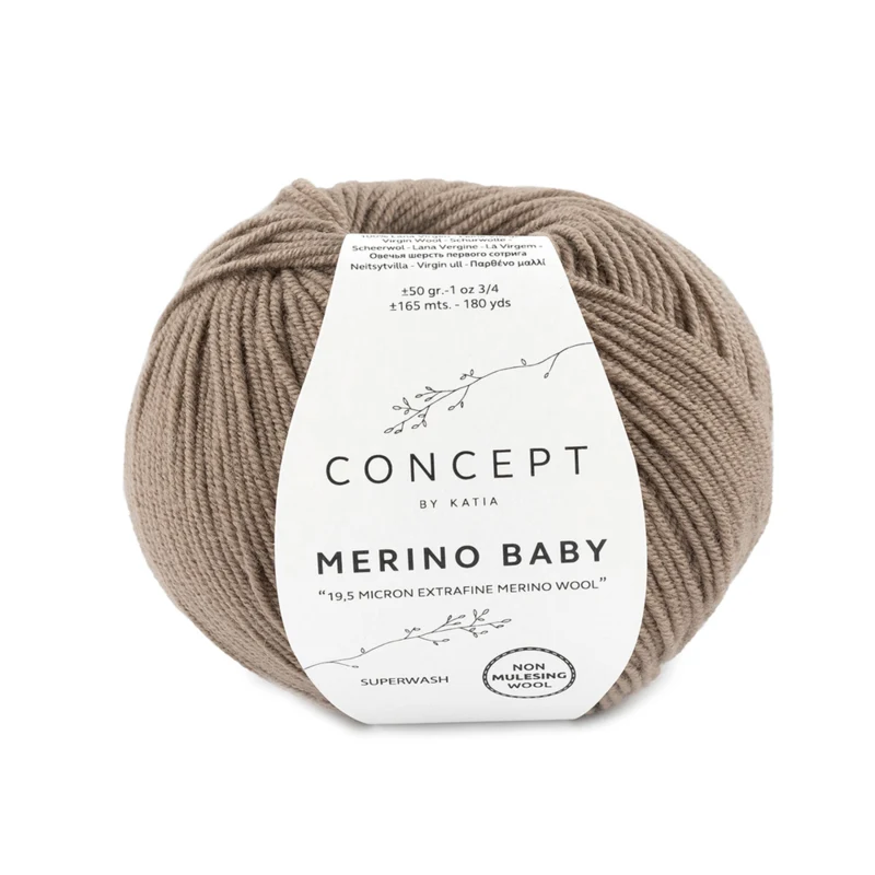 Katia Concept Merino Baby 042 Mörk beige