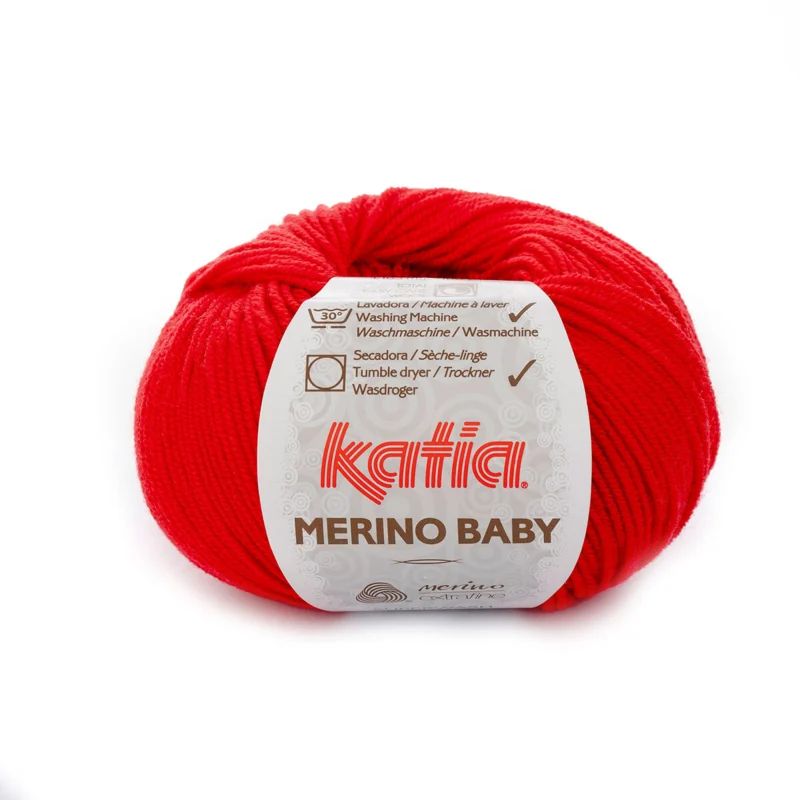 Katia Merino Baby 004 Röd