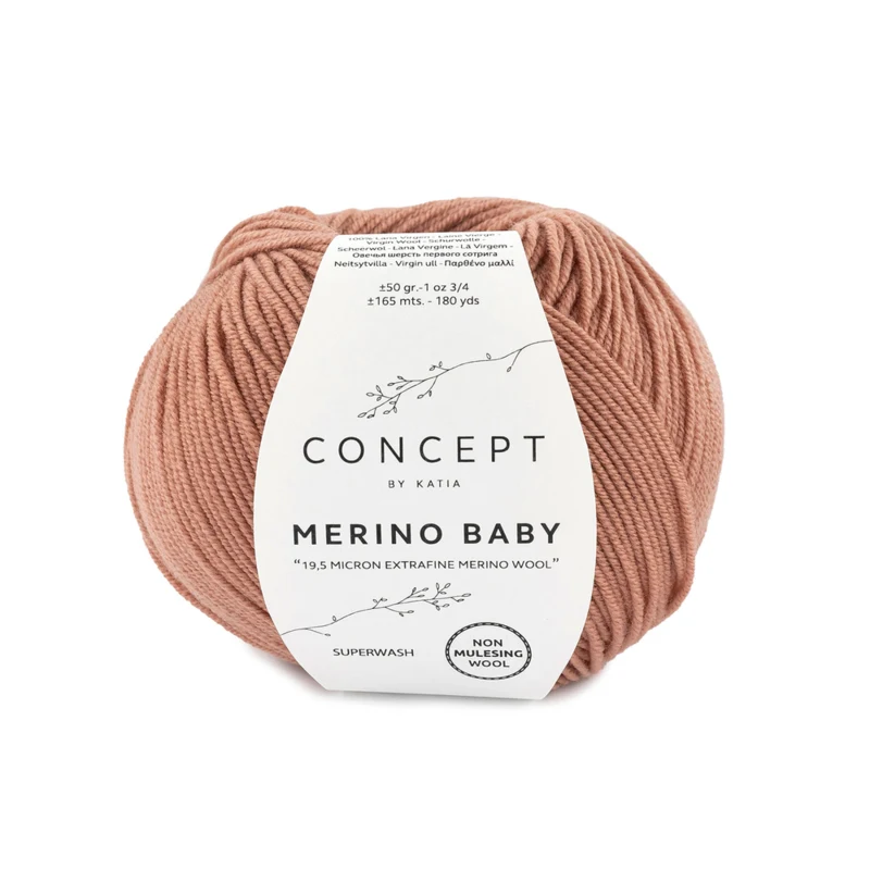 Katia Concept Merino Baby 098 Terrabrun