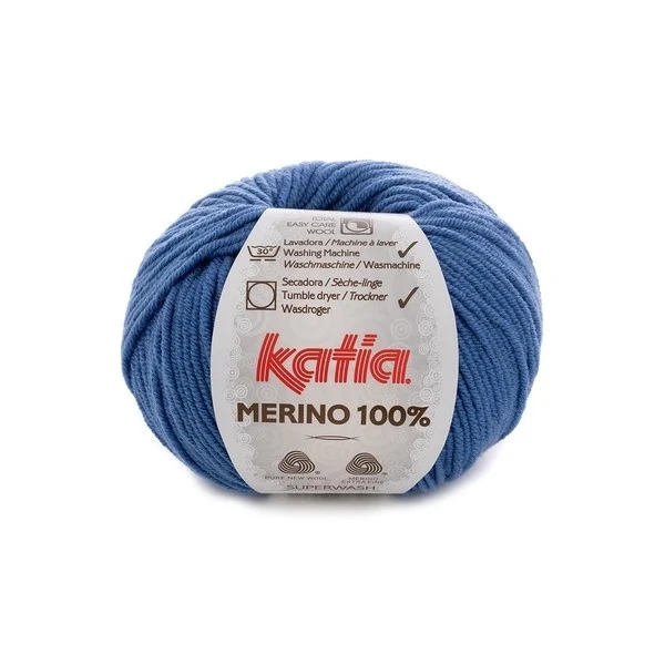 Katia Merino 100% 078 Mörka jeans