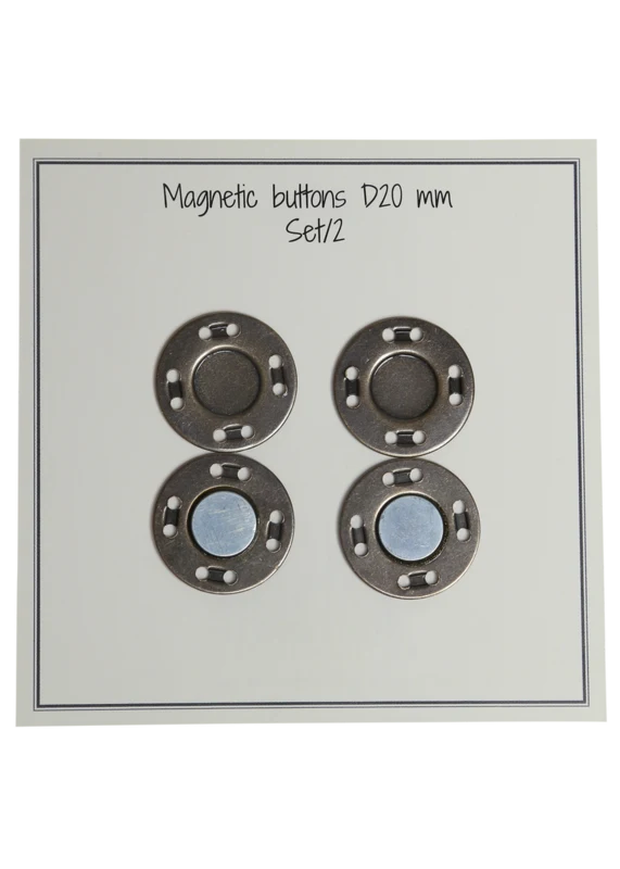 Go Handmade Magnetknappar 20 mm (2 st): Brons