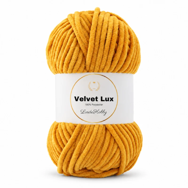 LindeHobby Velvet Lux 46 Senapsgul