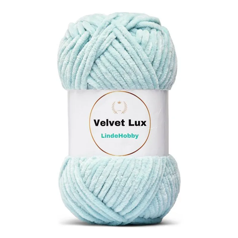 LindeHobby Velvet Lux 20 Isblå