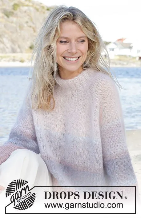 241-3 Watercolour Horizons Sweater by DROPS Design