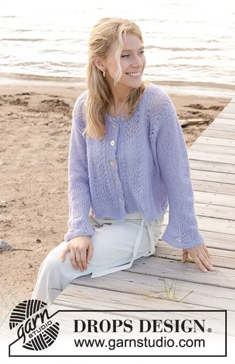 241-30 Trip to Provence Cardigan by DROPS Design