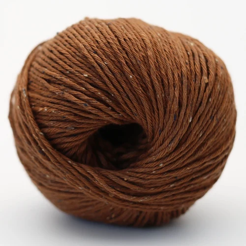Erika Knight Gossypium Cotton Tweed 33 Valnötsbrun