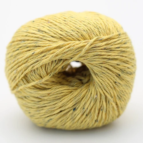 Erika Knight Gossypium Cotton Tweed 31 Citrontårta gul