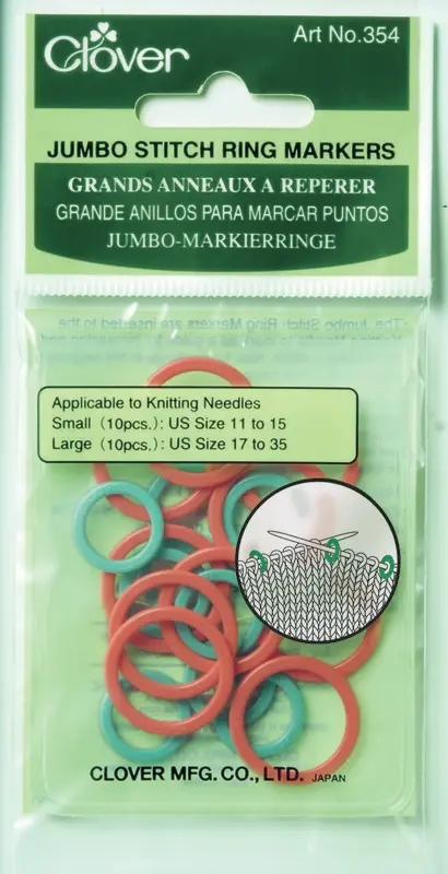 Clover Markeringsringar, Jumbo (röd/grön)